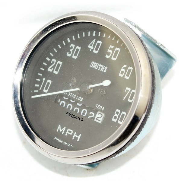Kopie Smiths Tachometer 80 Mph FüR Norton Royal Enfield BSA Triumph Aes-image