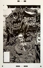 Production Art BATMAN: DEATH AND THE MAIDENS #8 cover, KLAUS JANSON art, 11x17