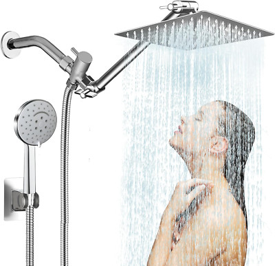 10 Inch Rainfall Shower Head Combo Stainless Steel, the FIRST WATERFALL Mode,...