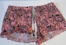 Size Medium Sesame Street  Friends Pink Pajama Lounge Shorty Shorts Elmo Ernie