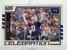 2022 PANINI SCORE MAC JONES CELEBRATION FOOTBALL CARD PATRIOTS NFL donruss topps