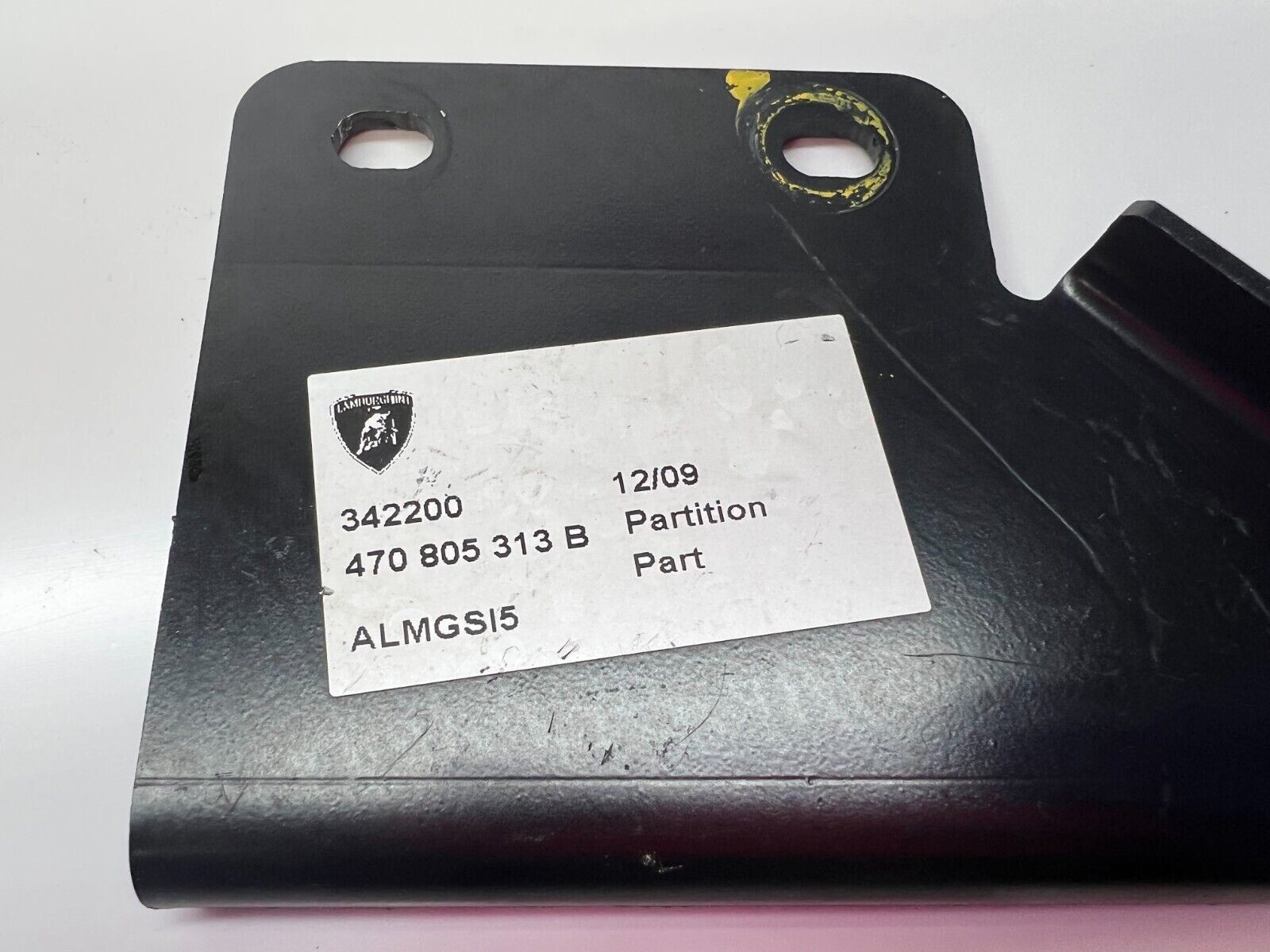 LAMBORGHINI AVENTADOR LP700 DRIVER LH FRONT TUB BRACKET PARTITION OEM 470805313B