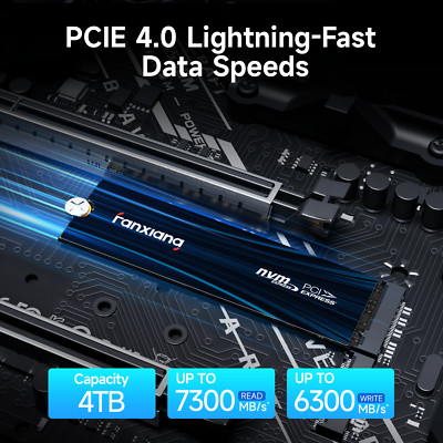 Fanxiang 4TB 2TB 1TB SSD PS5 PCIe Gen4.0 NVMe M.2 Internal Solid State Drive Lot