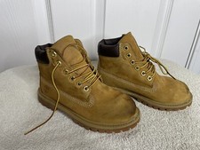 Timberland Premium Waterproof Leather Lace-Up Boots, Wheat, Little Kids Size 12