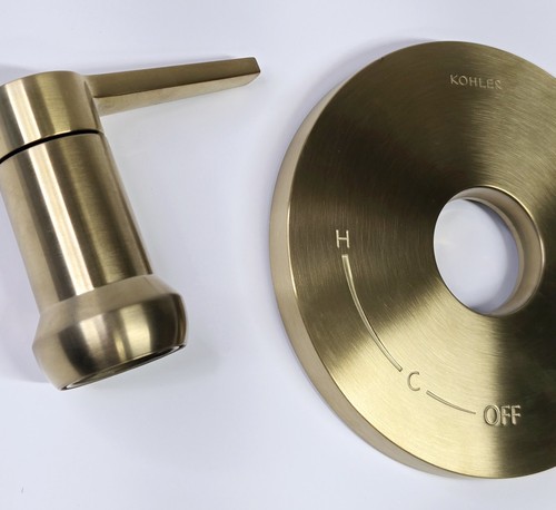 Kohler TS74042-4-2MB Kohler Pitch Valve Trim Only, No Valve - Brushed Brass READ - Picture 5 of 6
