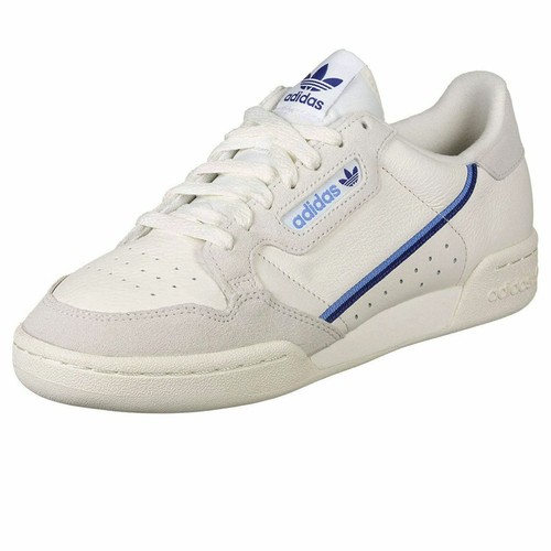 Adidas Originals Continental 80 Leather Trainers EE5557 Trainers White Navy  Blue | eBay