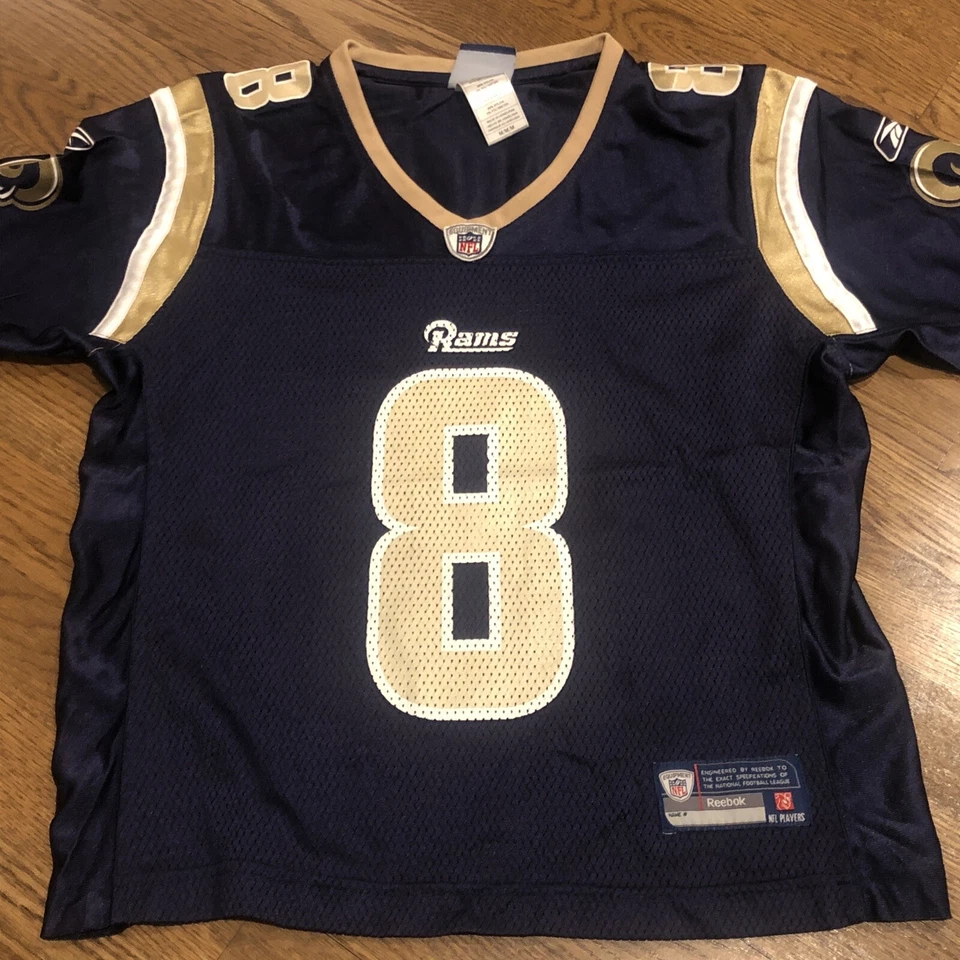 Camiseta para mujer Sam Bradford Los Angeles Rams talla mediana azul marino Foto 2 de 4