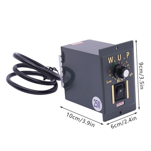 1:60 AC110V Gear Motor Electric Motor 25W Variable Speed Controller 90-1350r/min - 第 12/23 張圖片