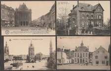 Belgium vintage psotcards - Architecture, Buildings x11