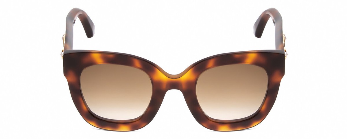 GUCCI GG0208S Lady Oversized Designer Sunglasses Tortoise Havana Gold/Brown 49mm Gucci GG0208S Sunglasses | LensCrafters main image 4