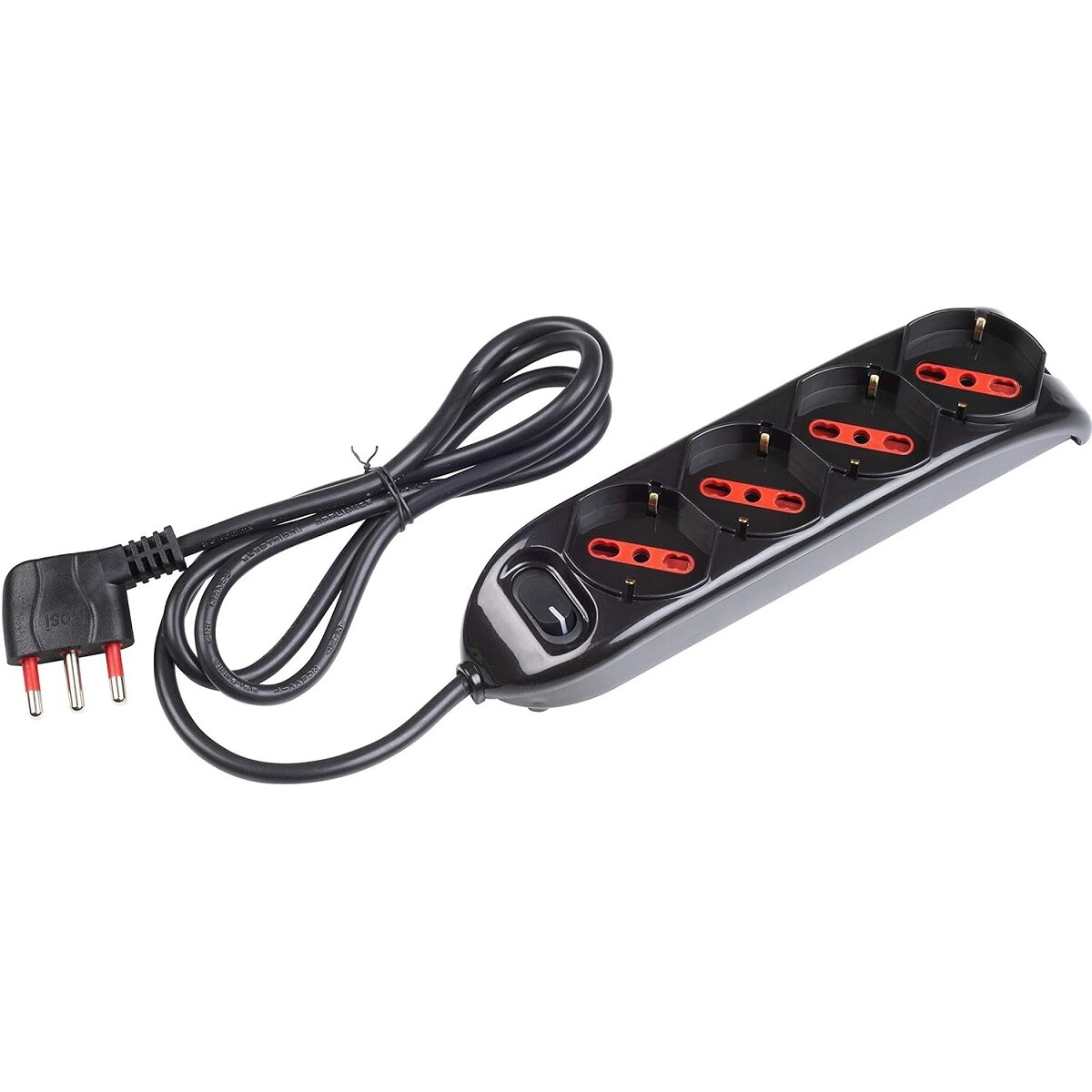 ROSI EMILIA RS94073 MULTIPRESA 4 USCITE SCHUKO+10A+16A INTERRUTTORE LUMINOSO CAV
