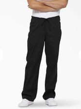 Dickies Scrubs Unisex Drawstring Scrub Pant 83006 Black EDS Medium Mens Women  s