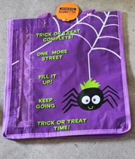 Halloween Spider Candy Meter Trick or Treat Reusable Shopping bag/Tote
