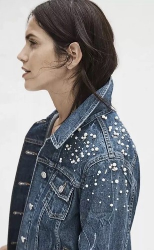 Anthropologie Pilcro Pearled Denim 