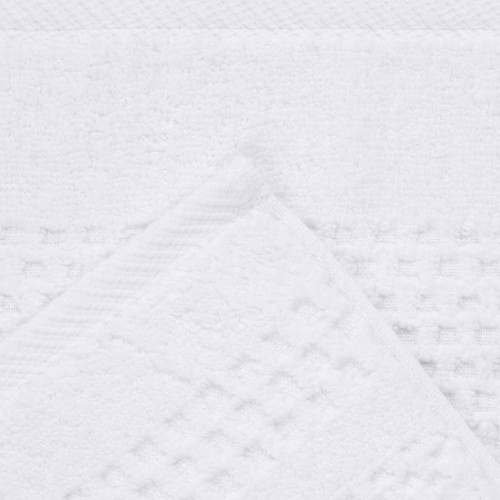 Playa Zero Twist Cotton Medium Weight Solid Waffle Textured 9 Piece Towel Set - Picture 47 of 51