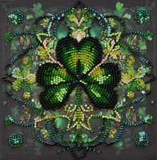 DIY Bead Embroidery Kit Lucky Kaleidoscope Beaded stitching needlepoint beadwork