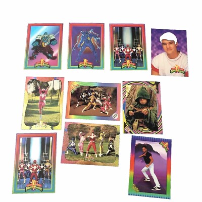 Mighty Morphin Power Rangers Card Lot X 10 Saban 1994 & 1995 FREE ...