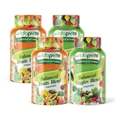 360 Caps Fruits & Veggies Supplement - Compare to Balance of Nature - Exp 03/26