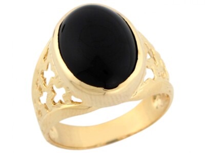 アクセサリー SAR jewelry Oval Antique ring with Onyx SURROUND ONYX RING – Sar Jewellery