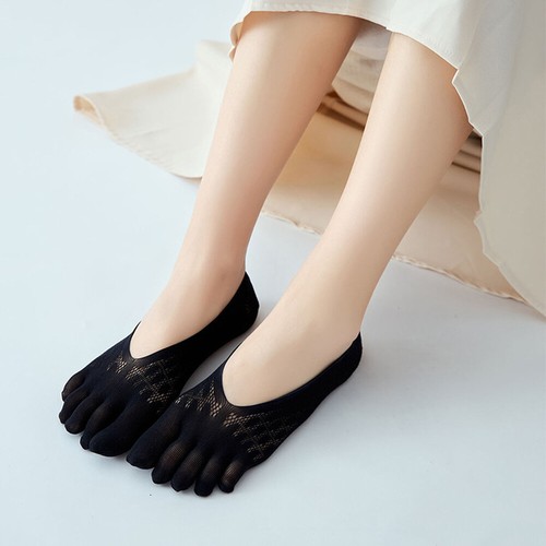 1 Pairs Women Invisible Orthopaedic Compression Socks Toe Socks Ultra Low Cut - Foto 14 di 23
