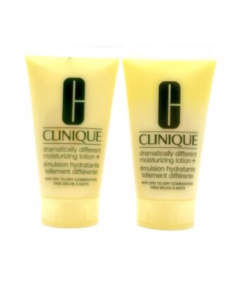 Lot of 2 Clinique Dramatically Different Moisturizing Lotion+ Tube 1.7 oz/50 ml