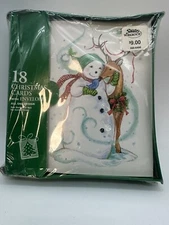 Vintage unopened box Christmas cards Paper Magic Group 18 Cards & Envelopes USA