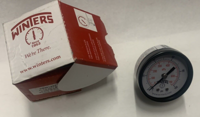 #ad NEW IN original BOX WINTERS PEM1407 GaugePressure2in.0 to 100 psi $13.50