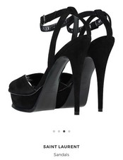 Sandali da donna neri Saint Laurent Acquisti Online su