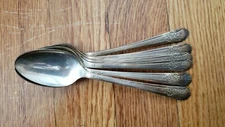 6 ANTIQUE VINTAGE COLLECTIBLE SPOONS 6" *WM ROGERS MFG CO* SILVER PLATE