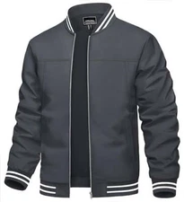 TACVASEN Varsity Jacket For Men Jackets For Men Lightweight Bomber Jackets For M