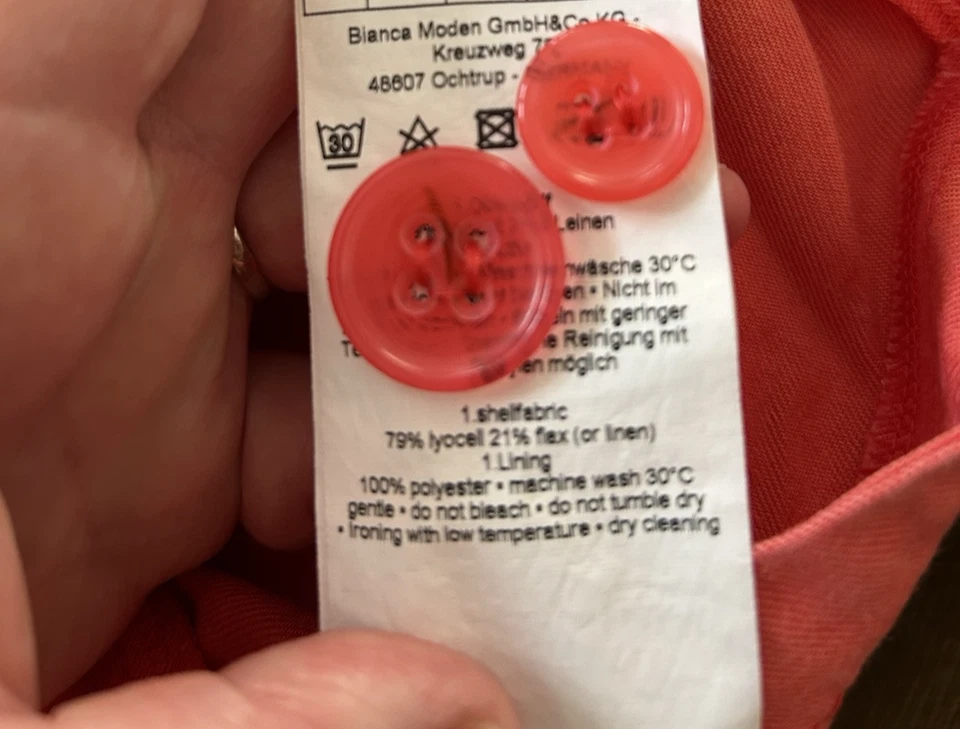 WOMENS BIANCA LOVE YOURSELF CORAL NEW JACKET SIZE 14 TAGGED - Image 4 of 4