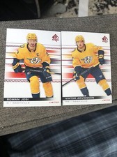 Viktor Arvidsson Roman Josi 2019-20 Sp Authentic Limited Red Nashville Predators