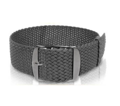 Cinturino Orologio In Nylon Perlon Grigio Scuro – Facile Da Montare – Unisex Antiallergico - Foto 3