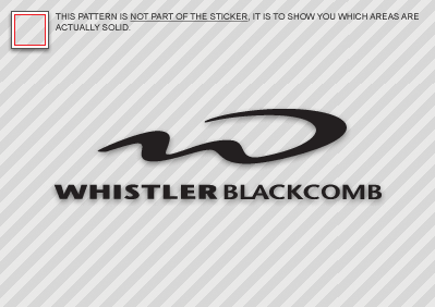 (2) 9'' WHISTLER Blackcomb Sticker Die Cut Decal resort