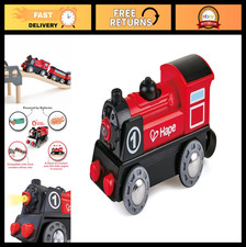 Battery Powered Train Set - Hape Railway Toy, Electric Locomotive with Tracks