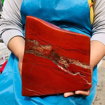 10.12LB Rare Natural Red Jasper Quartz Crystal Mineral Specimen Reiki Decor