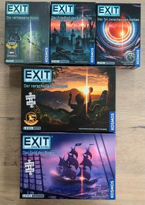 EXIT - Das Spiel/Puzzle Paket 5-teilig (1x OVP/4 x sehr guter Zustand)