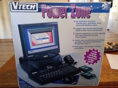 Rare Vintage VTech Power Zone Desktop With Rare Foreign Language Disc