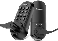 HU02-BLK Electronic Deadbolt Lock with Handle...