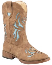 Roper Girls' Glitter Breeze Western Boot - Square Toe - 09-018-1901-1549 TA