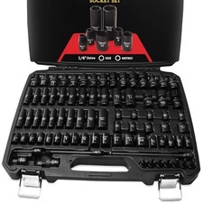 14 Drive 80pc Impact Socket Set Sae Metric Deep Universal Kit 14 Drive 80pc Impact Socket Set Sae Metric Deep Universal Kit