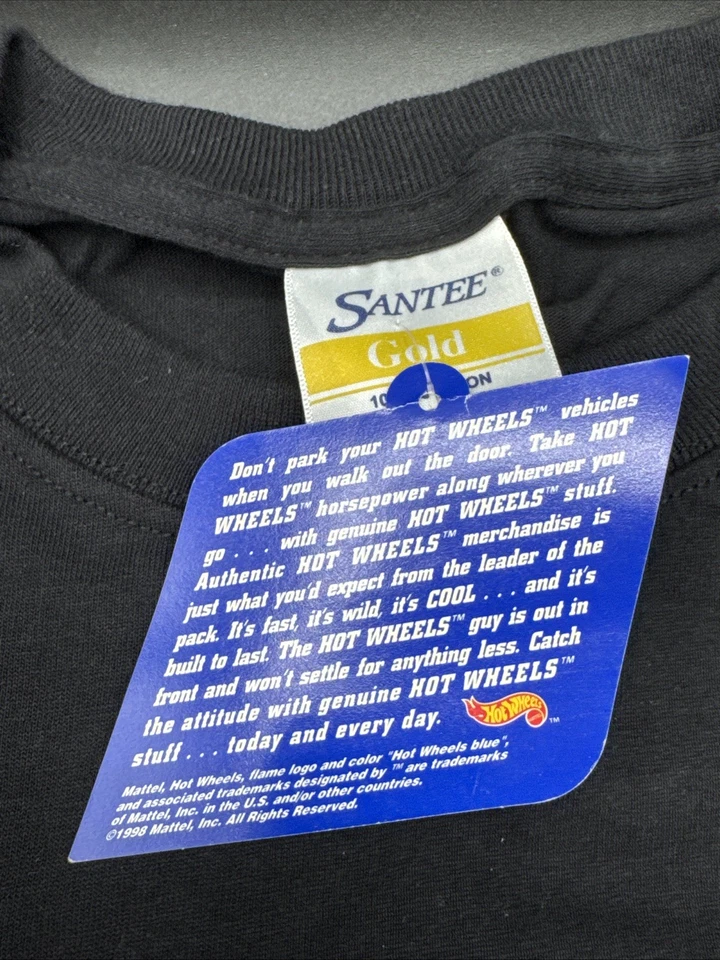 Hot Wheels 1999 CAMISA NEGRA 2XL XXL MADERA LARRY 30 AÑOS DE DISEÑO 1969-1999 Foto 2 de 3