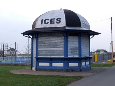 Foto 6x4 Mackerston Eiskiosk Large\/NS2059 nicht geöffnet auf dieser Kälte c2015
