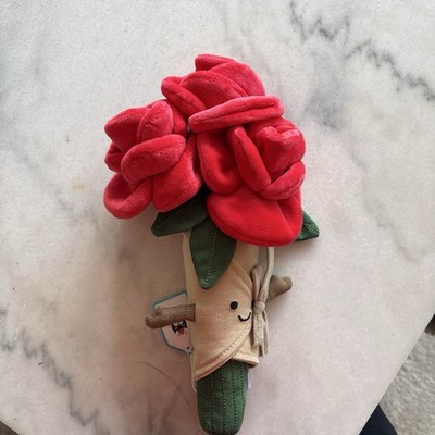 Jellycat Rose bouquet with Branded Gift Bag | eBay