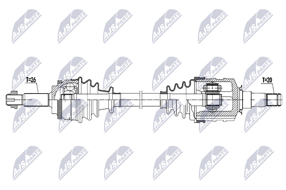 Front Right NTY NPW-TY-190 Drive Shaft for TOYOTA - Image 7