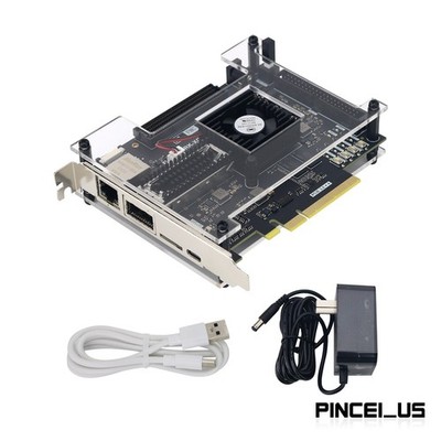 KU5P Development Board FPGA XCKU5P FMC HPC QSFP28 100G Optical Port PCIE3.0
