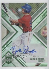 2018 Panini Elite Extra Edition Emerald Auto 2/25 Nick Decker #63 Auto xb2