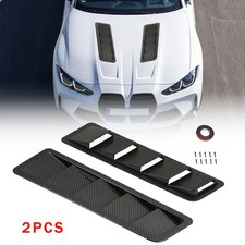 2pcs Carbon Fiber Hood Vent Scoop Louver Scoop Cover Air Flow Intake Universal 2pcs Carbon Fiber Hood Vent Scoop Louver Scoop Cover Air Flow Intake Universal