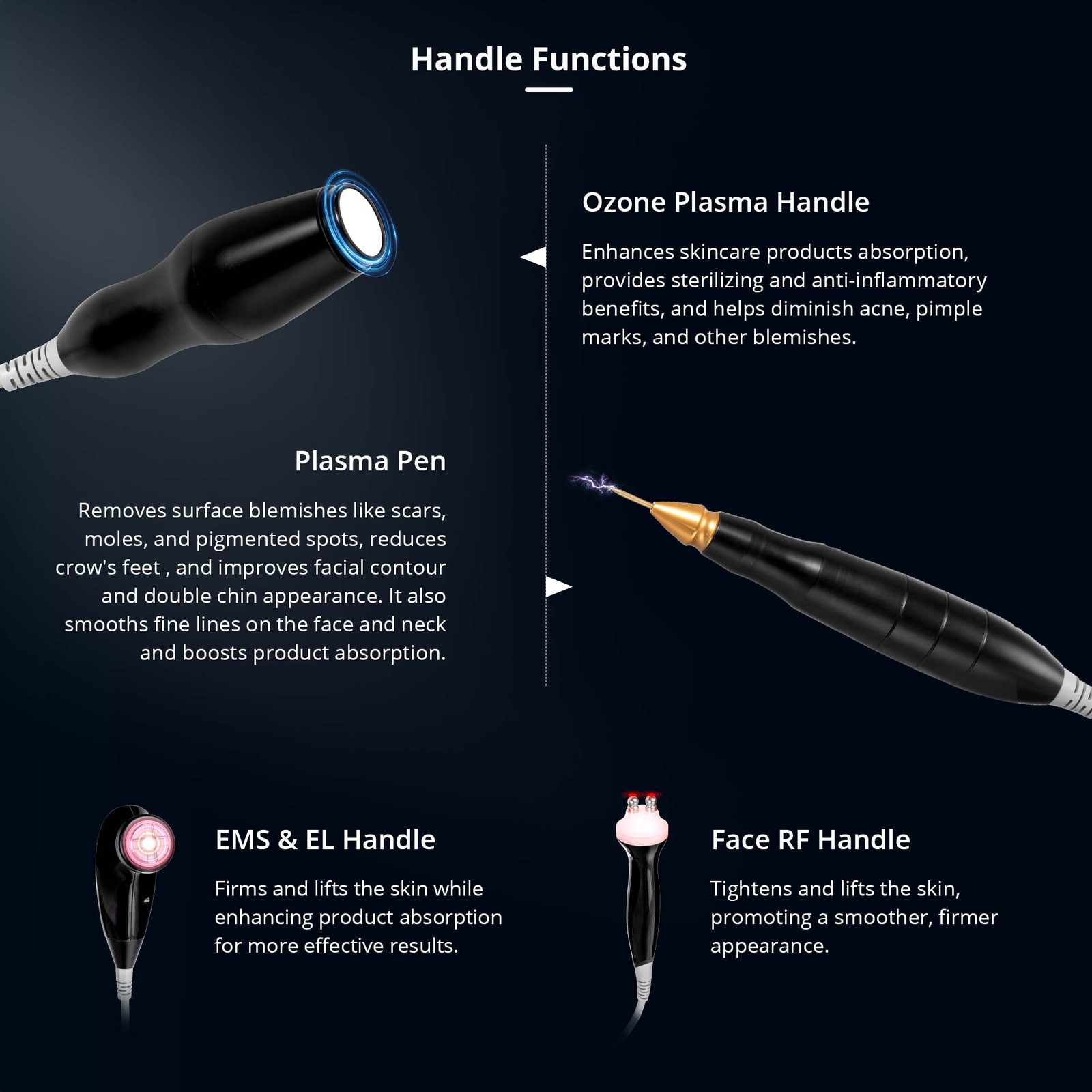 4 In 1 Plasma Facial Rejuvenation Machine For Mole Spot Removal Facial Skin Care