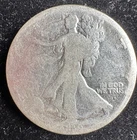 1916-D KEY DATE Denver Mint 90% Silver Walking Liberty 50c Half Dollar